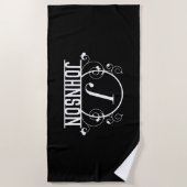 オリジナルビーチタオル 名入れ バスタオル ビーチタオル (正面)