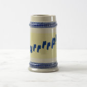 オリジナルビール飲み文字スローガン ビールジョッキ (中央)