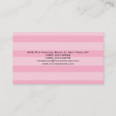 オリジナルピストライプンフェミニンクユニークモダンズ 名刺 (裏面)