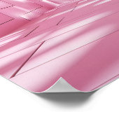 オリジナルピンクの背景（明るさと影） ポスター (角)