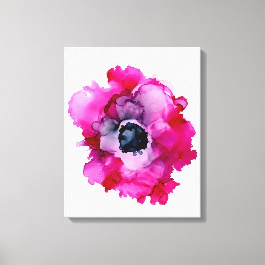 オリジナルピンク牡丹 – カスタマイズ可能== キャンバスプリント (正面)