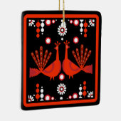 オリジナルピーコックアートホームデコール セラミックオーナメント (右)