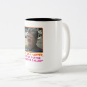 オリジナルファウストデザインで大きなマグカップ。 ツートーンマグカップ (正面右)