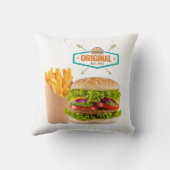 オリジナルファストフードデザイン。 クッション (裏面)