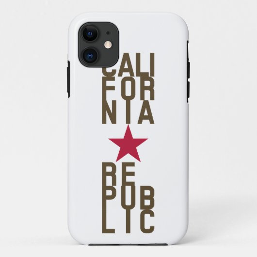オリジナルファッション文字デザインカリフォルニア共和国 Case-Mate iPhoneケース (裏面)