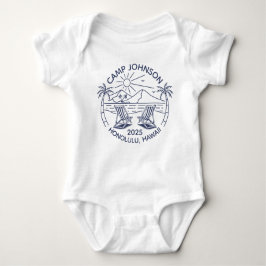 オリジナルファミリービーチバケーショングループマッチング ベビーボディスーツ