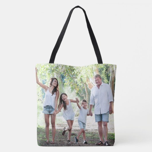 オリジナルファミリーフォト両面トート トートバッグ (裏面)