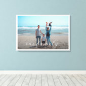 オリジナルファミリー写真 キャンバスプリント (インサイチュ (ウッドフロア))