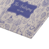 オリジナルファミリー名 キュート 手描き フード カッティングボード (角)