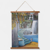 オリジナルファンタジー住宅油 吊り下げ型タペストリー (正面)