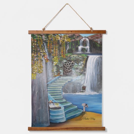 オリジナルファンタジー住宅油 吊り下げ型タペストリー (正面)