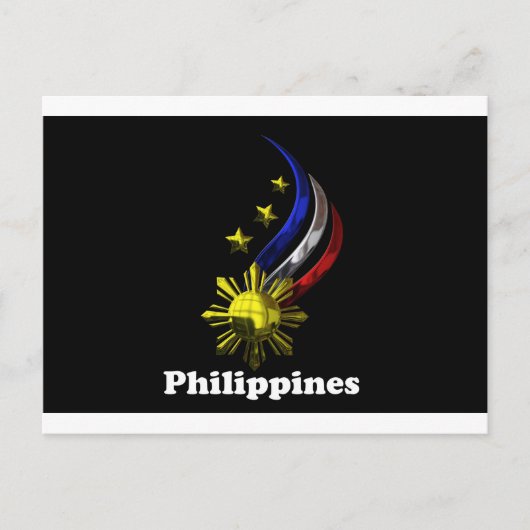 オリジナルフィリピンロゴ。マブヘイ・ピリピナス！ ポストカード (正面)