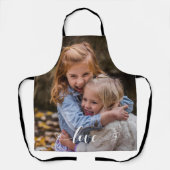 オリジナルフォトテンプレート ファミリーラブスクリプト エプロン (正面)