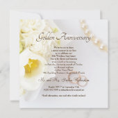 オリジナルフォト ハート型 ネックレス アンティークフレーム 結婚記念日 招待状 (裏面)