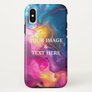 オリジナルフォト ブラック フォトプリント オーダーメイド iPhone X ケース