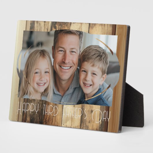 オリジナルフォト  父の日  記念日  ベスト ダッド フォトプラーク (側面)