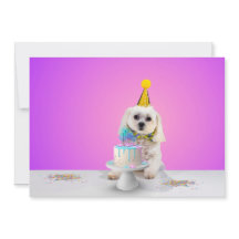 オリジナルフラットパーティー招待カード 5x7