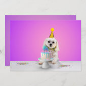 オリジナルフラットパーティー招待カード 5x7 招待状 (正面/裏面)