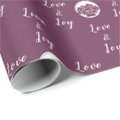 オリジナルフラワーショーロゴ 紫色「愛と喜び」 ラッピングペーパー (ロールコーナー)
