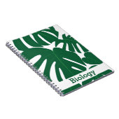 オリジナルフラワー モンステラ柄 ノートブック (右側)