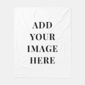 オリジナルフリースブランケット あなたの写真とテキストを追加（オプション） フリースブランケット (正面)