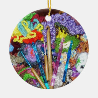 オリジナルフリー型枠クロシェ&フックフォトデザイン セラミックオーナメント