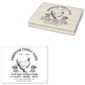 オリジナルフレッシュエッグファミリーファームゴムスタンプ ラバースタンプ (押印)