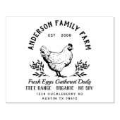 オリジナルフレッシュエッグファミリーファームゴムスタンプ ラバースタンプ (インプリント)