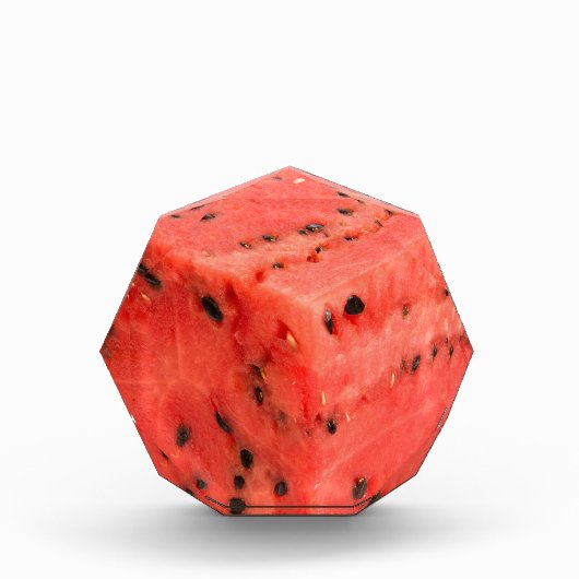 オリジナルフレッシュ甘い赤スイカ食品キューブ フォトブロック (正面)