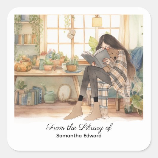 オリジナルブックラベル スクエアシール (正面)