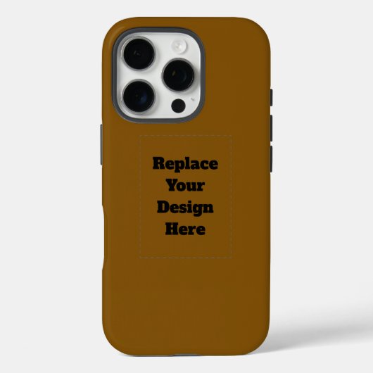 オリジナルブラウンを作成する Case-Mate iPhoneケース (裏面)