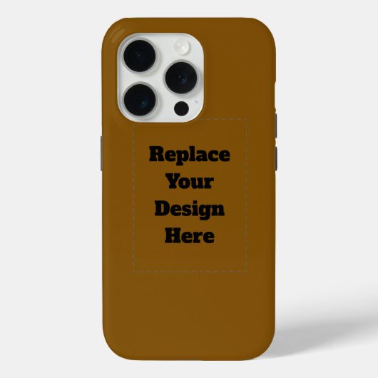オリジナルブラウンを作成する Case-Mate iPhoneケース (裏面)