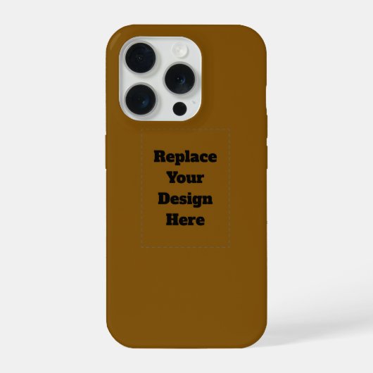 オリジナルブラウンを作成する iPhoneケース (裏面)