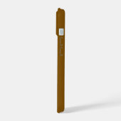 オリジナルブラウンを作成する iPhone 15ケース (左側面)