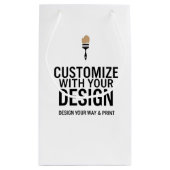 オリジナルブランク企業ロゴカスタムギフトバッグ スモールペーパーバッグ (裏面)