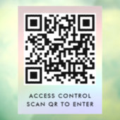 オリジナルブランドのドアロックQRコードスキャンで入場 ウィンドウサイン (シート3)