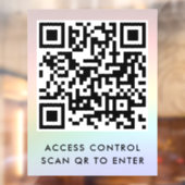 オリジナルブランドのドアロックQRコードスキャンで入場 ウィンドウサイン (シート2)