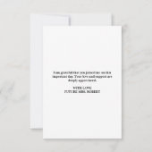 オリジナルブランドのブランチとバブル ブライズシャワー サンキューカード (裏面)