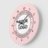 オリジナルブランドのプロモーション時計テンプレートをデザインする ラージ壁時計 (傾斜)