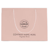 オリジナルブランドの淡いピンクを作ろう ラージペーパーバッグ (正面)