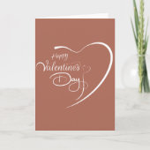 オリジナルブランド バレンタインデーのハート カード (正面)