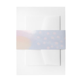 オリジナルブルー抽象芸術ア結婚ート 招待状ベリーバンド