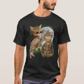オリジナルブートレグ猫写真Tシャツギフト Tシャツ (正面)