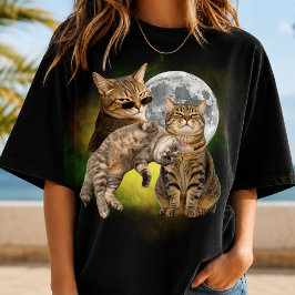 オリジナルブートレグ猫写真Tシャツギフト Tシャツ