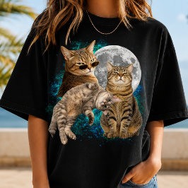 オリジナルブートレグ猫写真Tシャツギフト Tシャツ