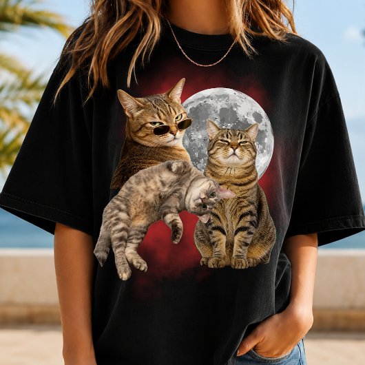 オリジナルブートレグ猫写真Tシャツギフト Tシャツ