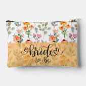 オリジナルプリントの花嫁用カット＆シームバッグ アクセサリーポーチ (裏面)