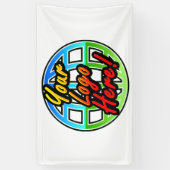 オリジナルプリントビニールバナー フルカラー印刷 横断幕 (縦)