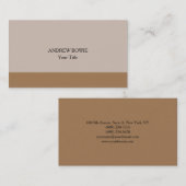 オリジナルプレーンユニークミニマリストパステルカラー 名刺 (正面/裏面)