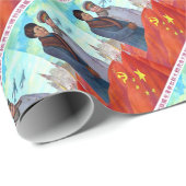 オリジナルプロパガンダ毛沢東ツンとジョセフスターリン ラッピングペーパー (ロールコーナー)